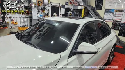 인천 BMW 3시리즈 세인트아모 아쿠아 썬팅필름으로 전체 재시공