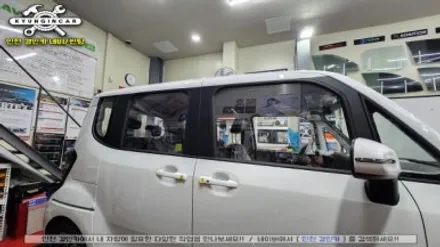 인천 레이 글라스틴트 선셋 신차썬팅 파인뷰 블랙박스 PPF 패키지 시공