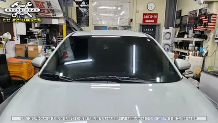 올뉴투싼 세인트아모 아쿠아 중고차 열차단썬팅 재시공