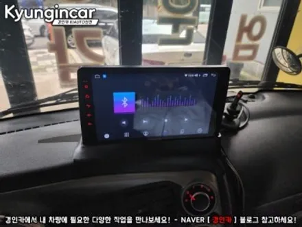 봉고3 9인치 안드로이드 카나로 Q 올인원 네비 교체했어요.