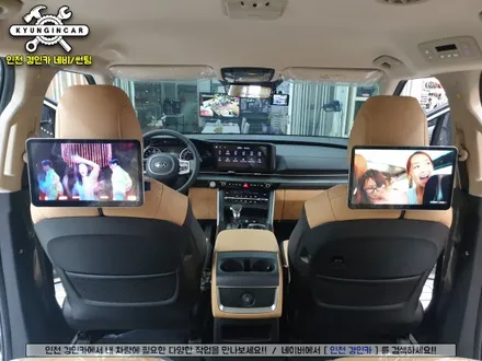 신형카니발(KA4) 아이파워 Q125 12.5인치 안드로이드 리어모니터 장착