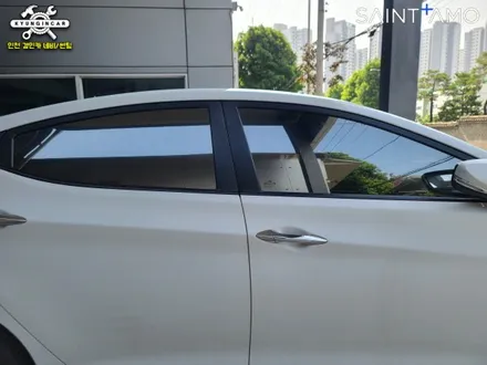인기 반사썬팅필름! 세인트아모 스퍼터! 아반떼MD 틴팅재시공