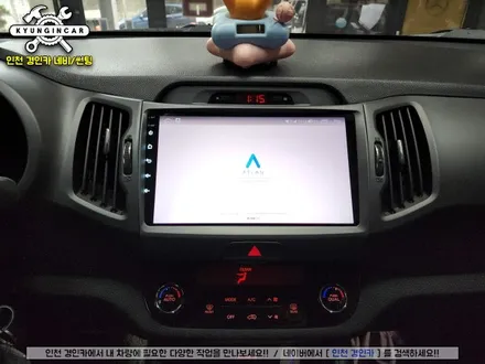 스포티지R 카나로 XPLUS 안드로이드 올인원 내비매립 + AHD 고화질 후방카메라 인천경인카 전문장착