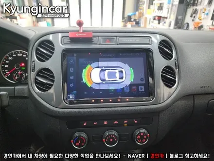 폭스바겐 티구안 9인치 카나로 X-PLUS 안드로이드 장착했어요.
