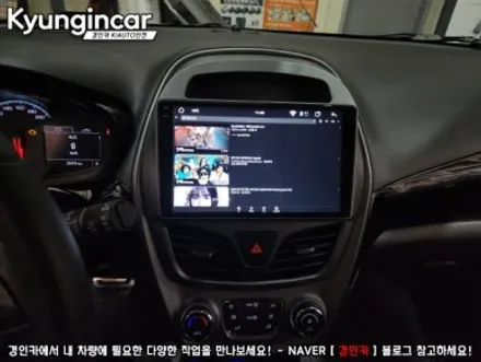쉐보레 더뉴스파크 카나로 a(알파) 고스펙 안드로이드 올인원 장착
