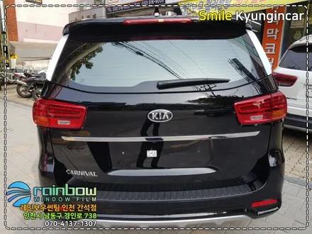 인천 틴팅 추천 레인보우V90 썬팅필름 더뉴카니발 신차탁송 검수 / 경인카