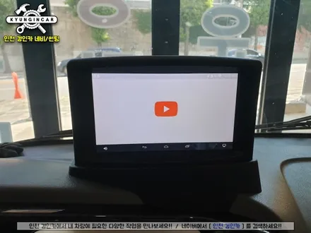 포터2 안드로이드 카블릿! M2C-8100A 상단매립 + 후방카메라 인천경인카 작업