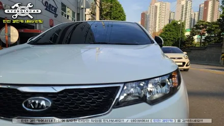 인천 세인트아모 아쿠아 썬팅필름 기아 포르테 차량 전면 앞유리 시공