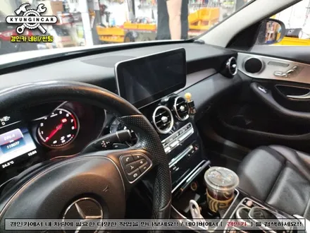 벤츠 C200 네비플라이 MN-X 안드로이드 올인원 의뢰장착