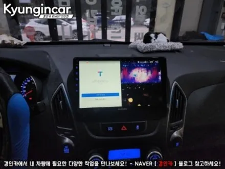 뉴투싼ix 탑오브탑 카나로 X-plus 안드로이드 장착완료