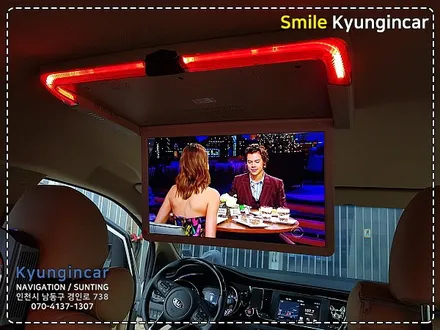 더뉴카니발 필수템! 비클시네마 레인보우 천장모니터 터치모니터 VC-173AD by 인천 경인카