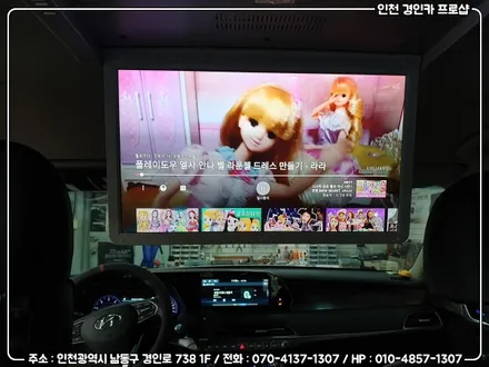 팰리세이드 비클시네마 천정모니터 VC-173AD 레인보우 딱이야! / 인천 경인카