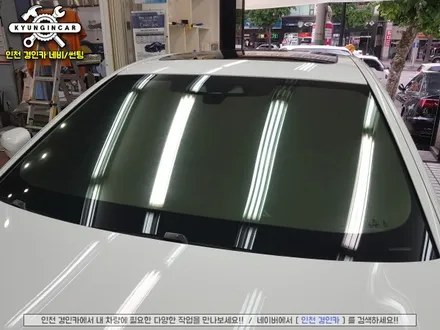 BMW 520d 틴팅!! 레인보우 V90 윈도우필름 전체 썬팅재시공 ♥인천 경인카