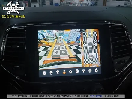 지프 그랜드체로키 3D 순정형 어라운드뷰 3D 플러스뷰 시공했어요.