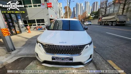 자동차 틴팅 카니발KA4 세인트아모 아쿠아 썬팅필름 전면 측면 제거후 재시공