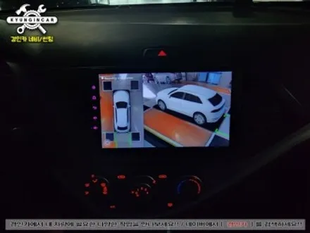 올뉴모닝 안드로이드 올인원과 360카메라(어라운드뷰) 의뢰장착