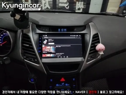 더뉴아반떼MD 카나로 X-plus 360 올인원네비 장착했어요.