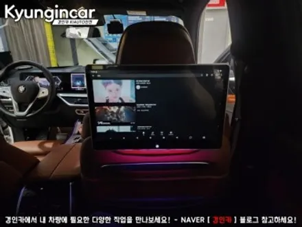 BMW X7 노바 X13 Plus 안드로이드 후석모니터 장착완료