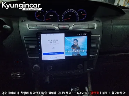코란도 투리스모 맥가이버박 JS 안드로이드 올인원 10인치 장착
