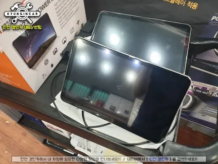 신형카니발(KA4) 아이파워 Q125 12.5인치 안드로이드 리어모니터 장착