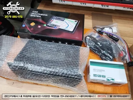 인천 포터2 카나로 X-plus 10인치 올인원 고화질 후방카메라 장착