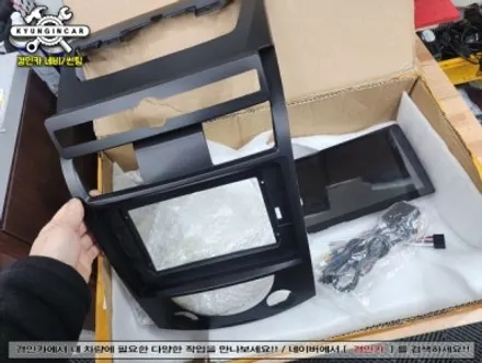 온라인구매제품 10인치 안드로이드 올인원 렉스턴2 의뢰장착