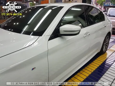 BMW 520d 틴팅!! 레인보우 V90 윈도우필름 전체 썬팅재시공 ♥인천 경인카