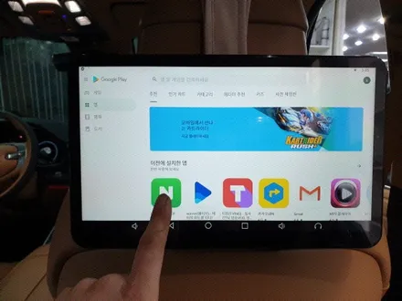 제네시스 GV80 리어모니터 아클로폴리스 T125 설치
