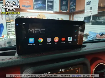 Jeep 루비콘 올뉴글래디에디터 M2C-8800 카블릿 와이드 안드로이드 모니터 장착!!