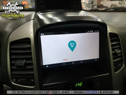 인천 안드로이드 카블릿 내비! M2C-8100A + 후방카메라 주안경인카 윈스톰 설치