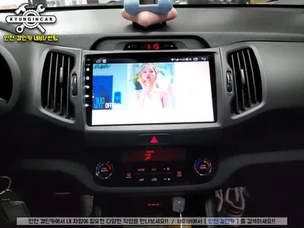 스포티지R 카나로 XPLUS 안드로이드 올인원 내비매립 + AHD 고화질 후방카메라 인천경인카 전문장착