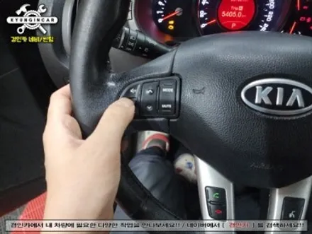 맥가이어박SQ 올인원 안드로이드내비 후방카메라 스포티지R 주안경인카 장착