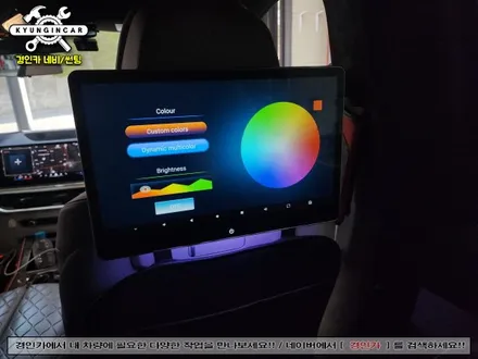 BMW X7 노바 X13 Plus 안드로이드 리어모니터 장착했어요.