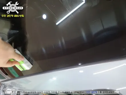 자동차 뒷유리 썬팅! 세인트아모 아쿠아 필름! SM5 차량 재시공