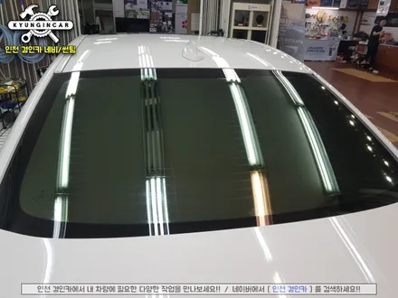 BMW 520d 틴팅!! 레인보우 V90 윈도우필름 전체 썬팅재시공 ♥인천 경인카