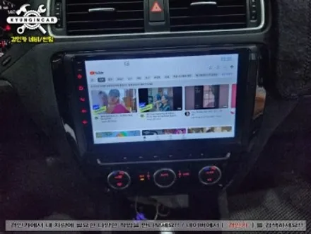 인천 폭스바겐제타 안드로이드 올인원 맥가이버박 JU 내비 후방카메라 장착