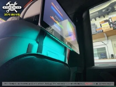 BMW X7 노바 X13 Plus 안드로이드 리어모니터 장착했어요.