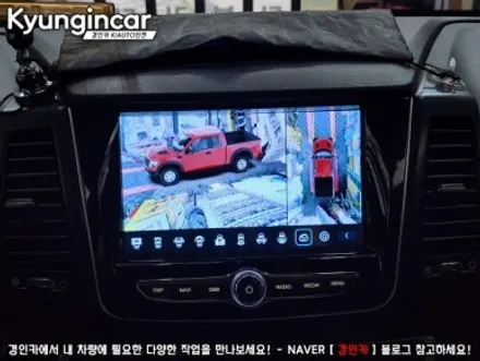 렉스턴스포츠 신개념 주차도우미 Aview 3D PLUS 어라운드뷰 장착했어요.