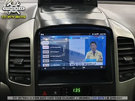 인천 안드로이드 카블릿 내비! M2C-8100A + 후방카메라 주안경인카 윈스톰 설치
