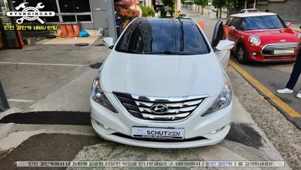 YF소나타 썬팅재시공 인천 이비오스 슈젠 CX90 열차단필름 전면 썬루프 측후면 틴팅