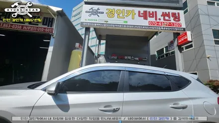 올뉴투싼 세인트아모 아쿠아 중고차 열차단썬팅 재시공