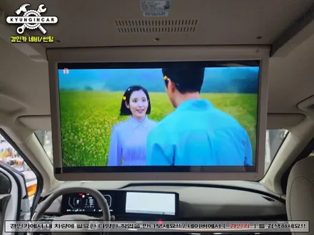 더뉴카니발 KA4 비클시네마 VC173-ST 17.3인치 천정모니터 설치