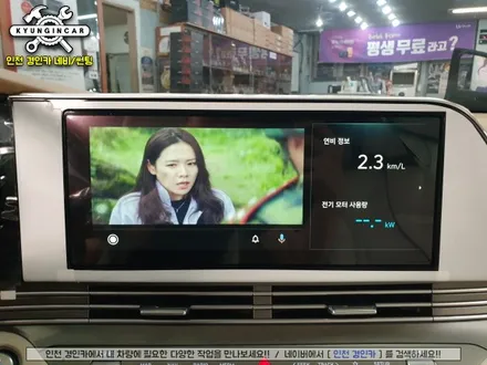 더뉴그랜저 아크로폴리스 티박스(T-BOX) 리어모니터 추가연동