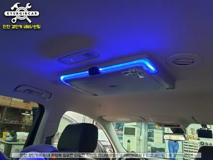 쉐보레 트래버스 비클시네마 레인보우 천정모니터 (VC-173AD) 설치
