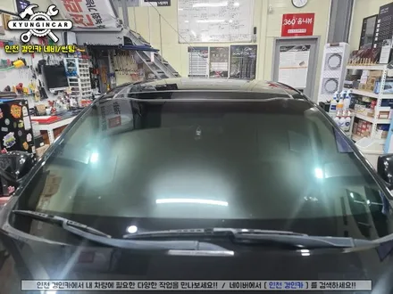 인천 자동차썬팅 다시하기! 글라스틴트 선셋 반사필름 K5 틴팅 재시공