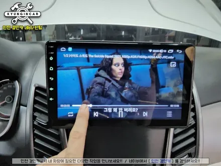 인천 미추홀구 뉴코란도C 카나로Q 안드로이드 올인원 내비 + 후방카메라 장착