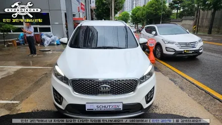인천 틴팅샵 이비오스 슈젠 CX90 올뉴쏘렌토 전면 측후면 재시공