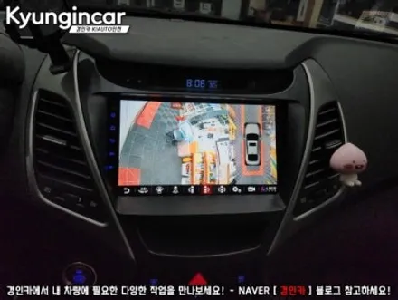 더뉴아반떼MD 카나로 X-plus 360 올인원네비 장착했어요.