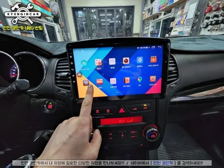 인천 카나로 X-Plus 360 안드로이드 올인원 네비와 어라운드뷰 일체형 제품 쏘렌토R 차량에 장착