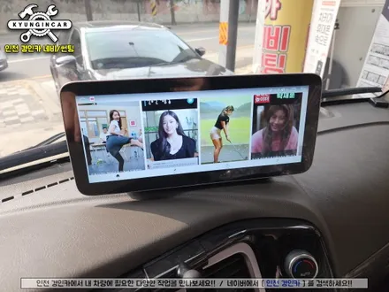 인천 포터2 카나로 XPLUS 12 올인원 내비 + 파인뷰 LX5 파워 룸미러형 블랙박스 설치
